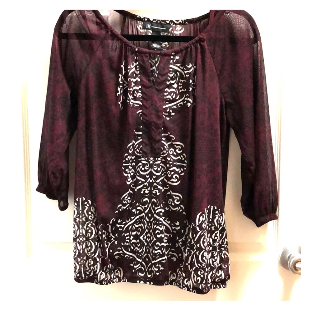 Maroon Women’s Blouse by INC
